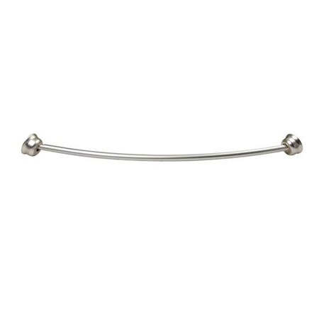 Utopia Alley Towel Bars & Hooks, CR2BN 72 in. Aluminum Curved Rod, Brushed Nickel CR2BN
